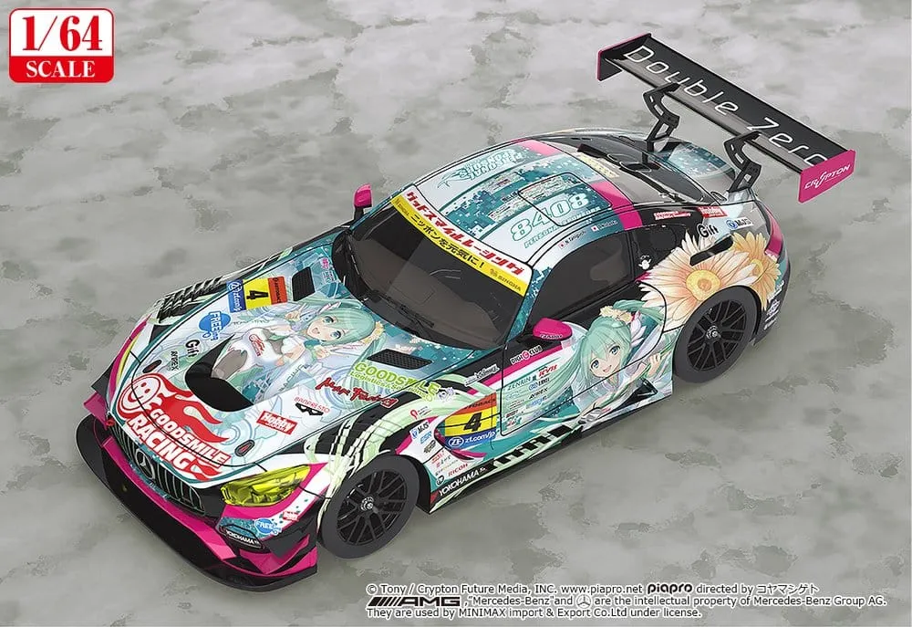 Hatsune Miku GT Project Vehicle 1/64 Good Smile Hatsune Miku AMG 2017 Super GT Ver. 7 cm